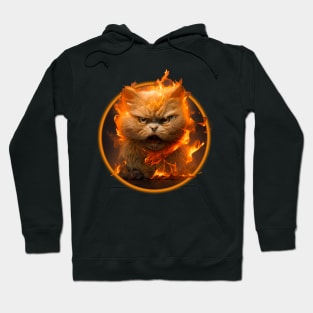 cat fire Hoodie